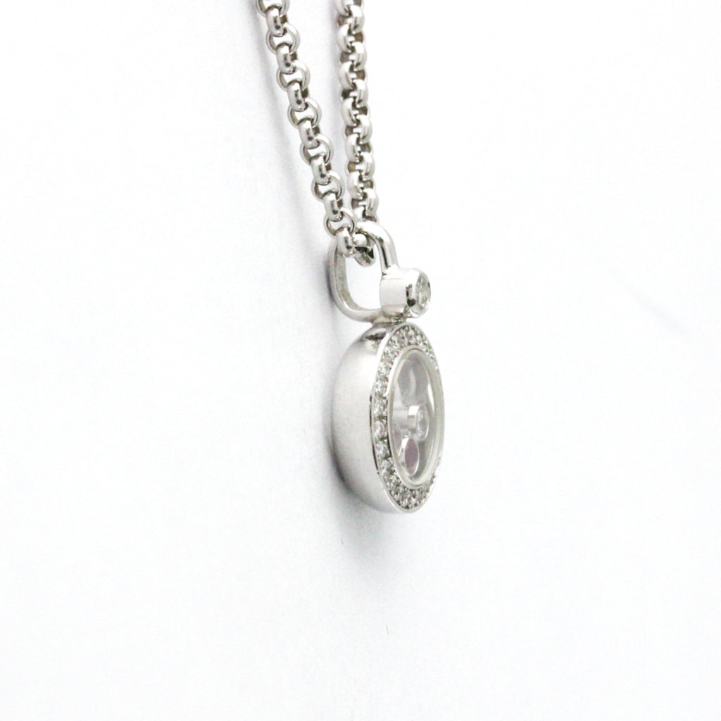 Happy Diamonds Pendant Necklace 18K White Gold With Diamond Ruby and Sapphire