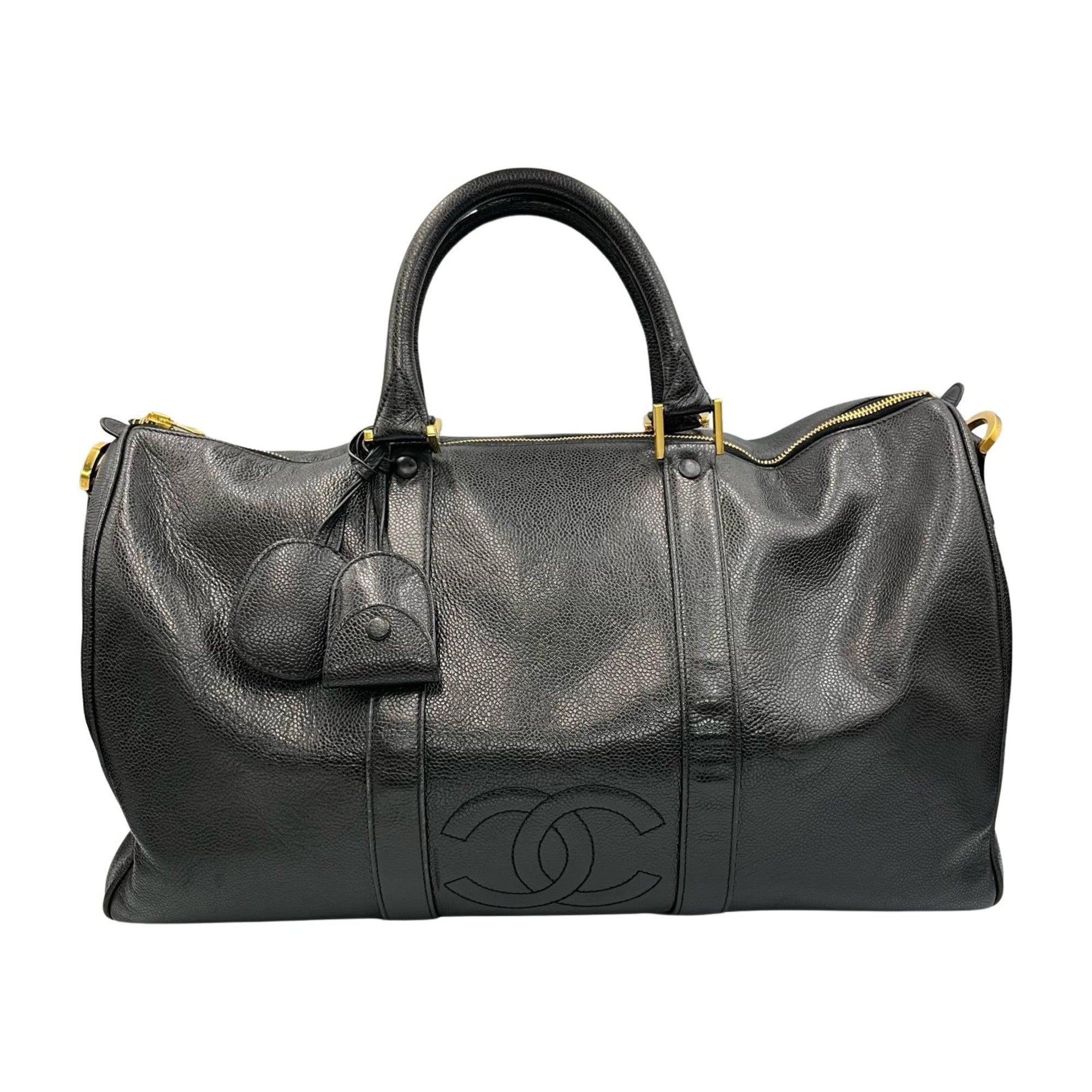 Vintage Timeless Boston Bag Caviar Large