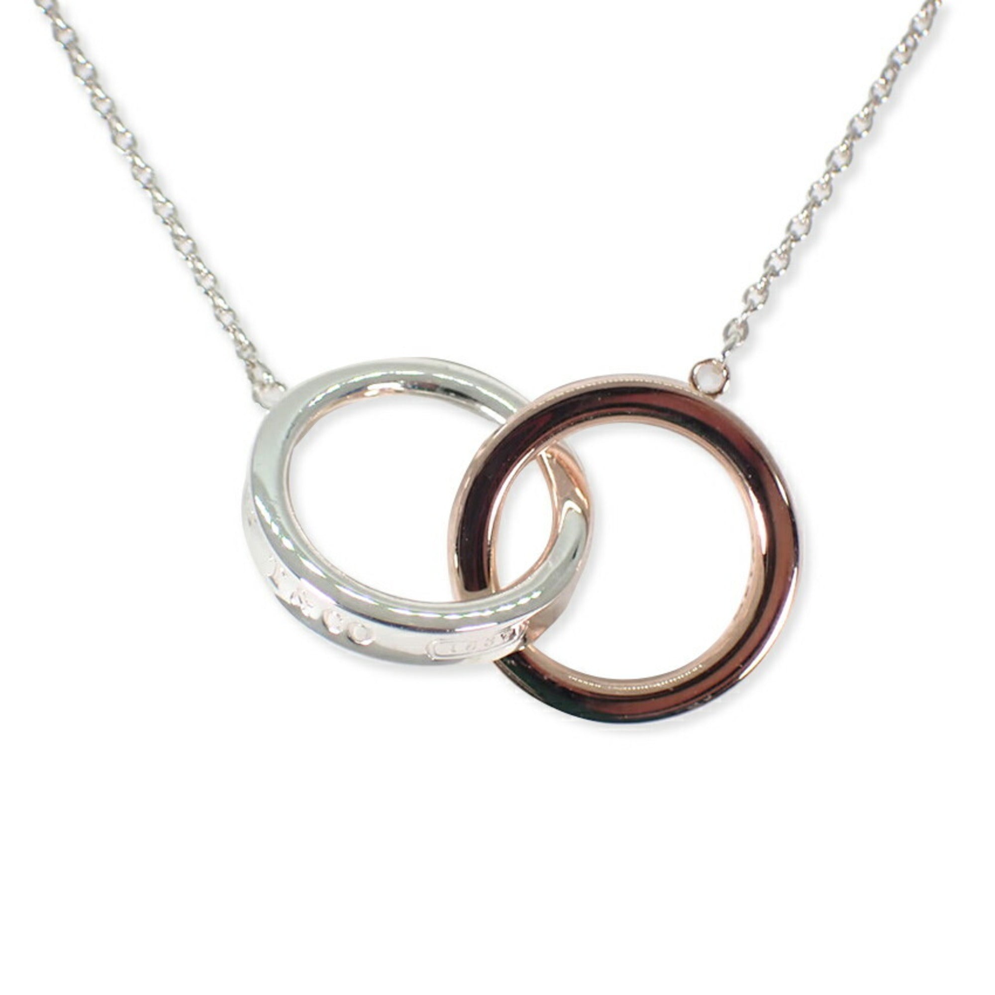 Pendant Necklace Metal and Sterling Silver 1837 Interlocking Circle