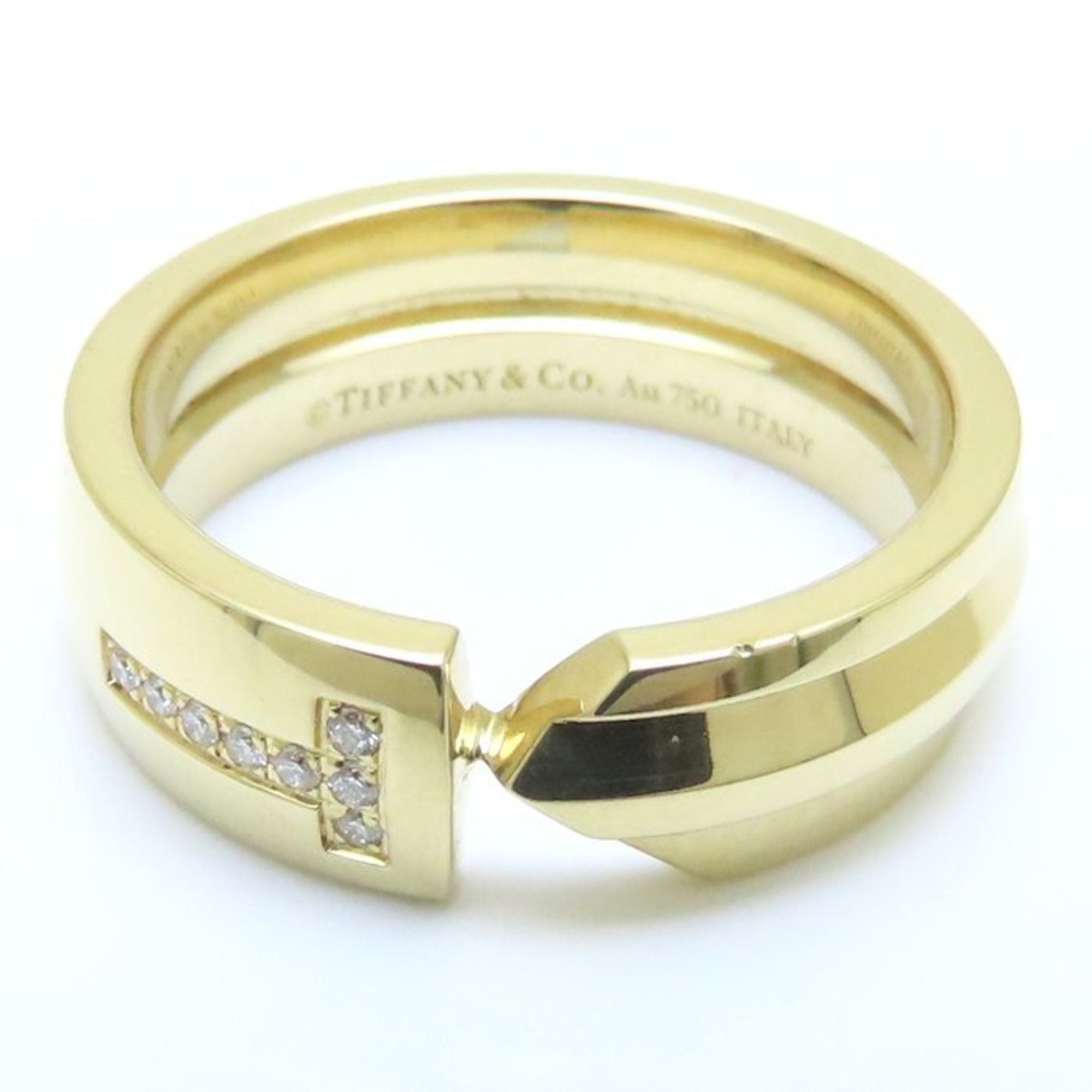 Band Ring 18K Yellow Gold with Diamond