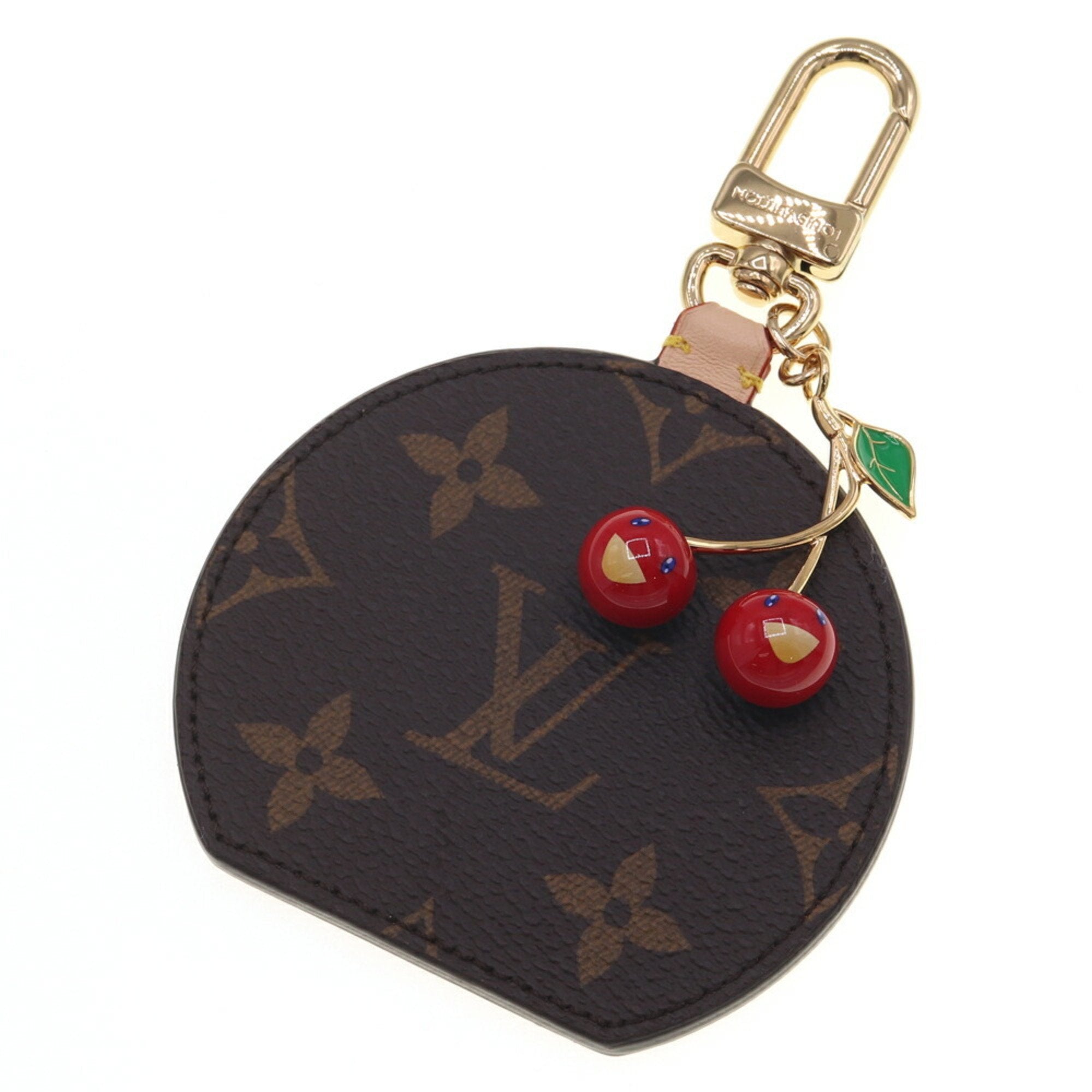 Monogram Charm Cherry Handbag Charm