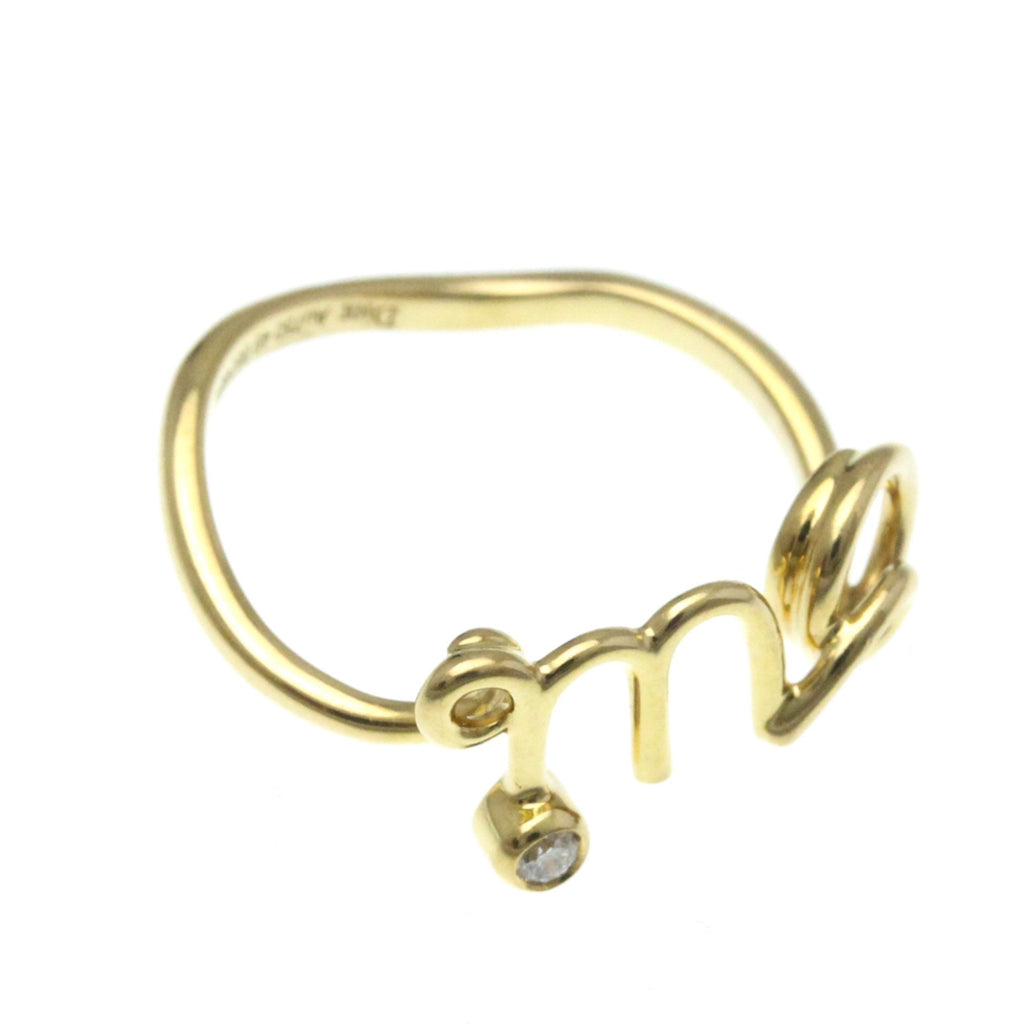 Band Ring 18K Yellow Gold with Diamond