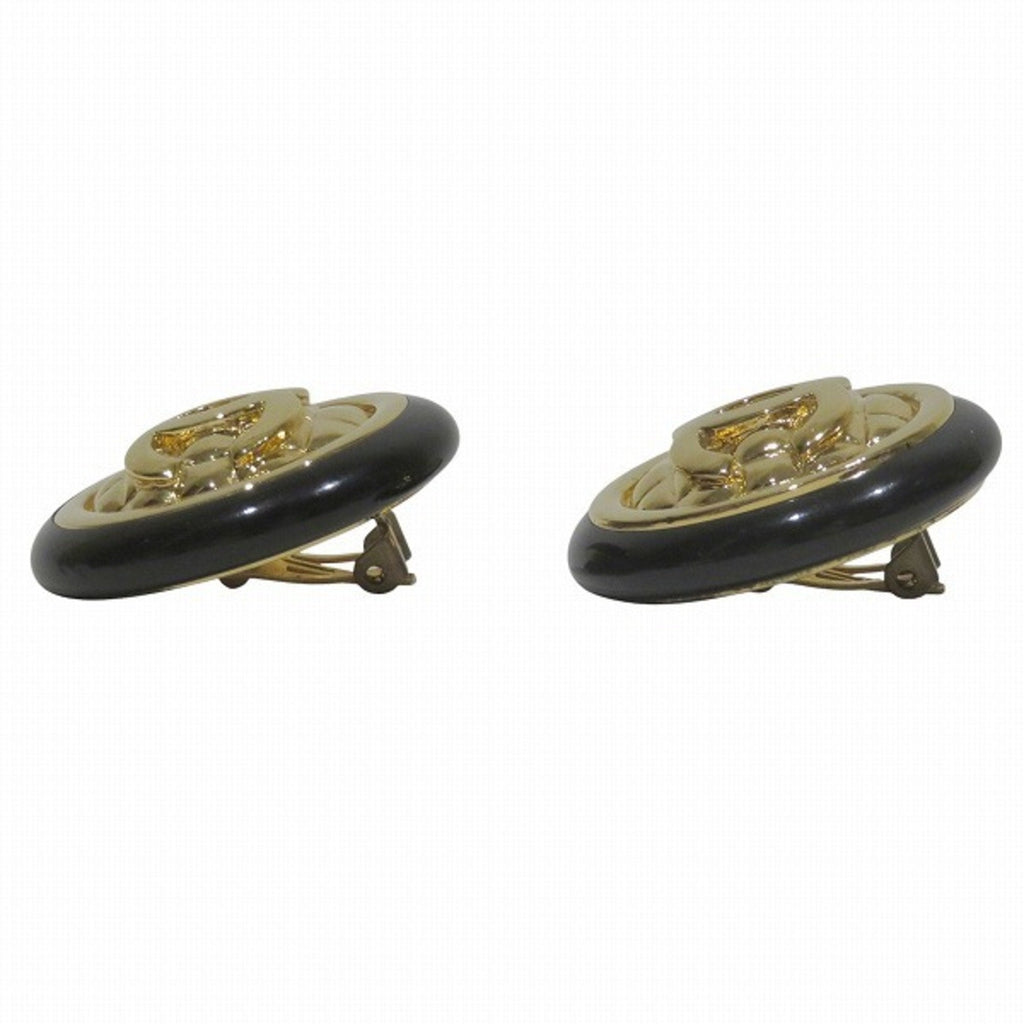CC Logo Clip-On Earrings Metal