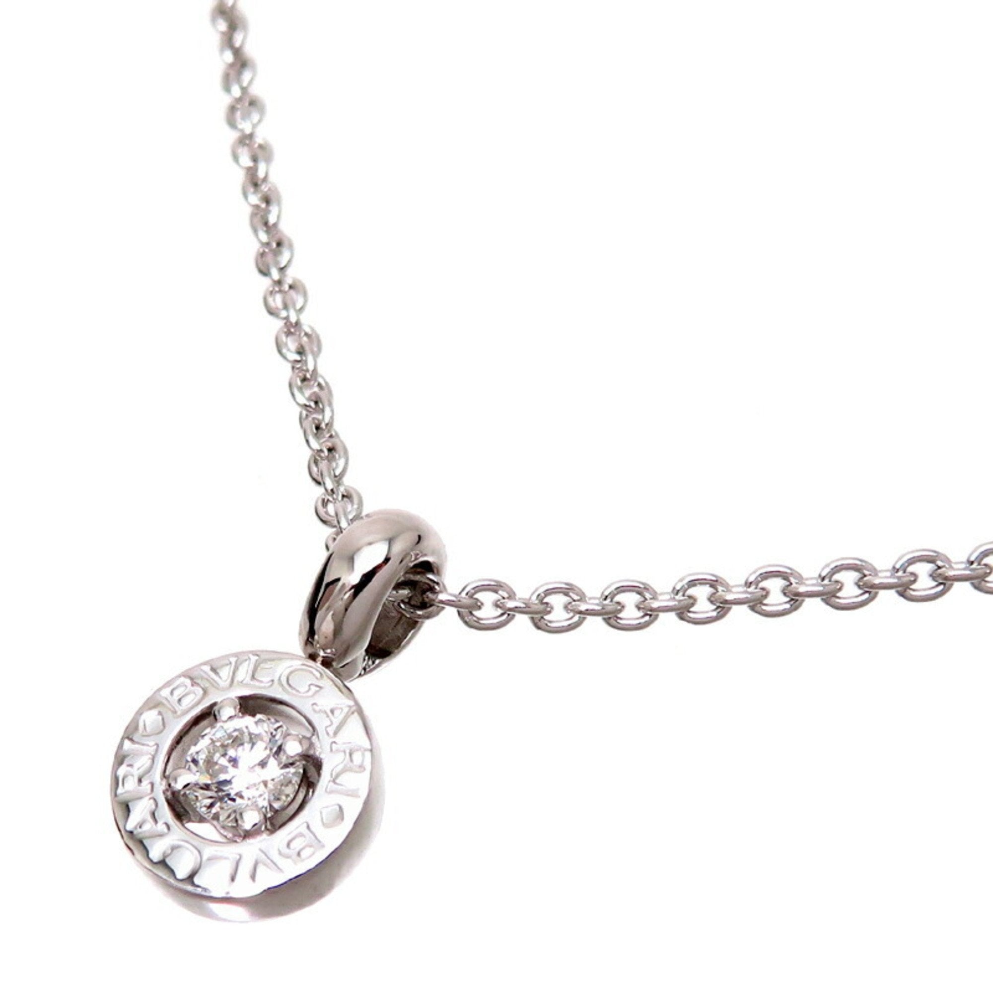 Pendant Necklace 18K White Gold with Diamond