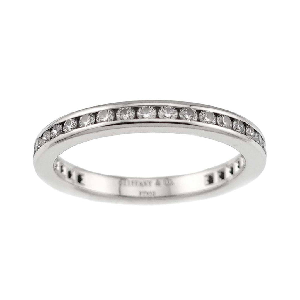 Full Circle Ring Platinum with Diamonds