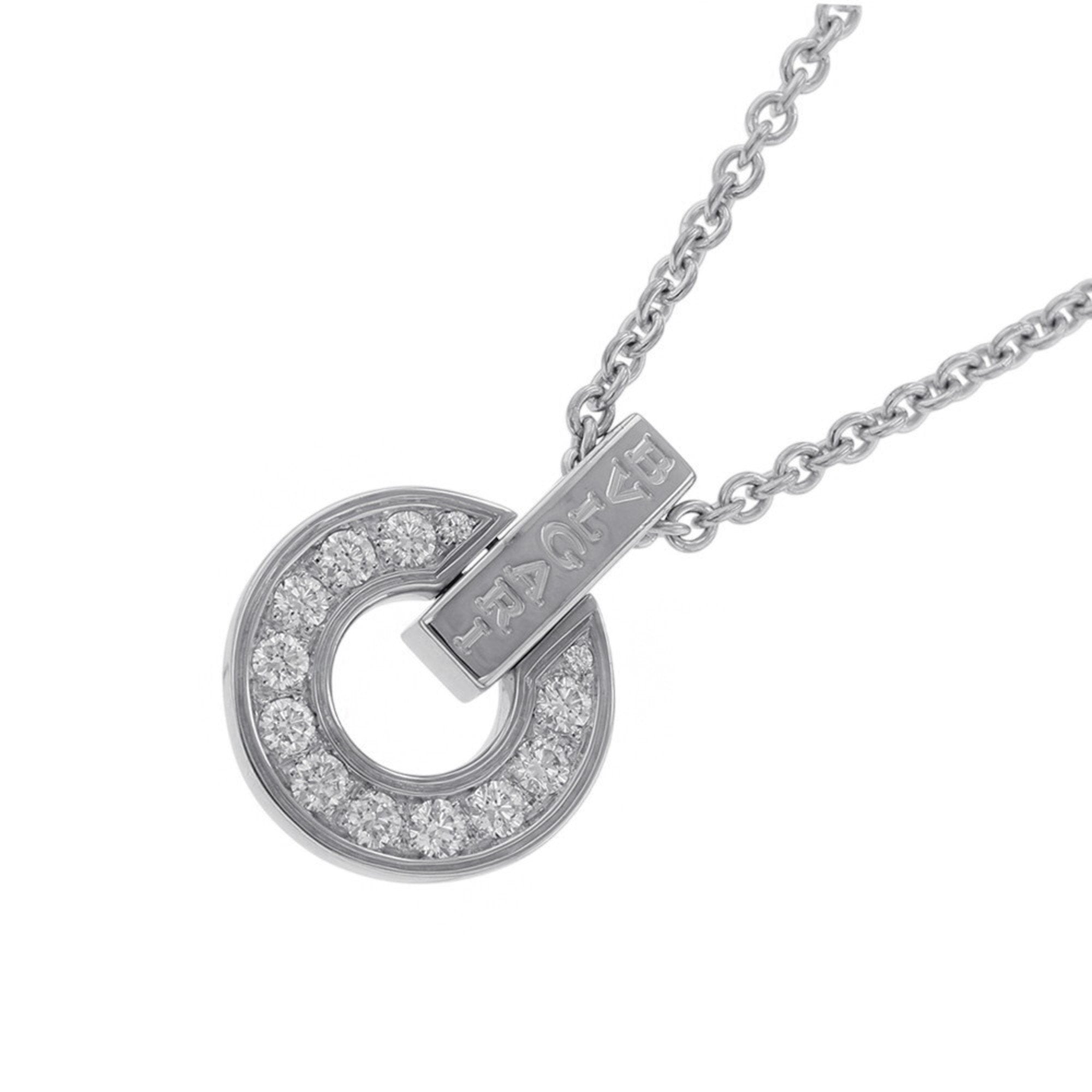Pendant Necklace 18K White Gold with Diamond