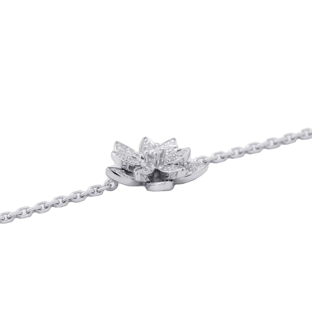Bracelet 18K White Gold Mini with Diamond