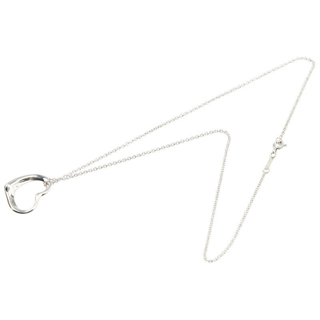 Open Heart Pendant Necklace Sterling Silver 18.2mm