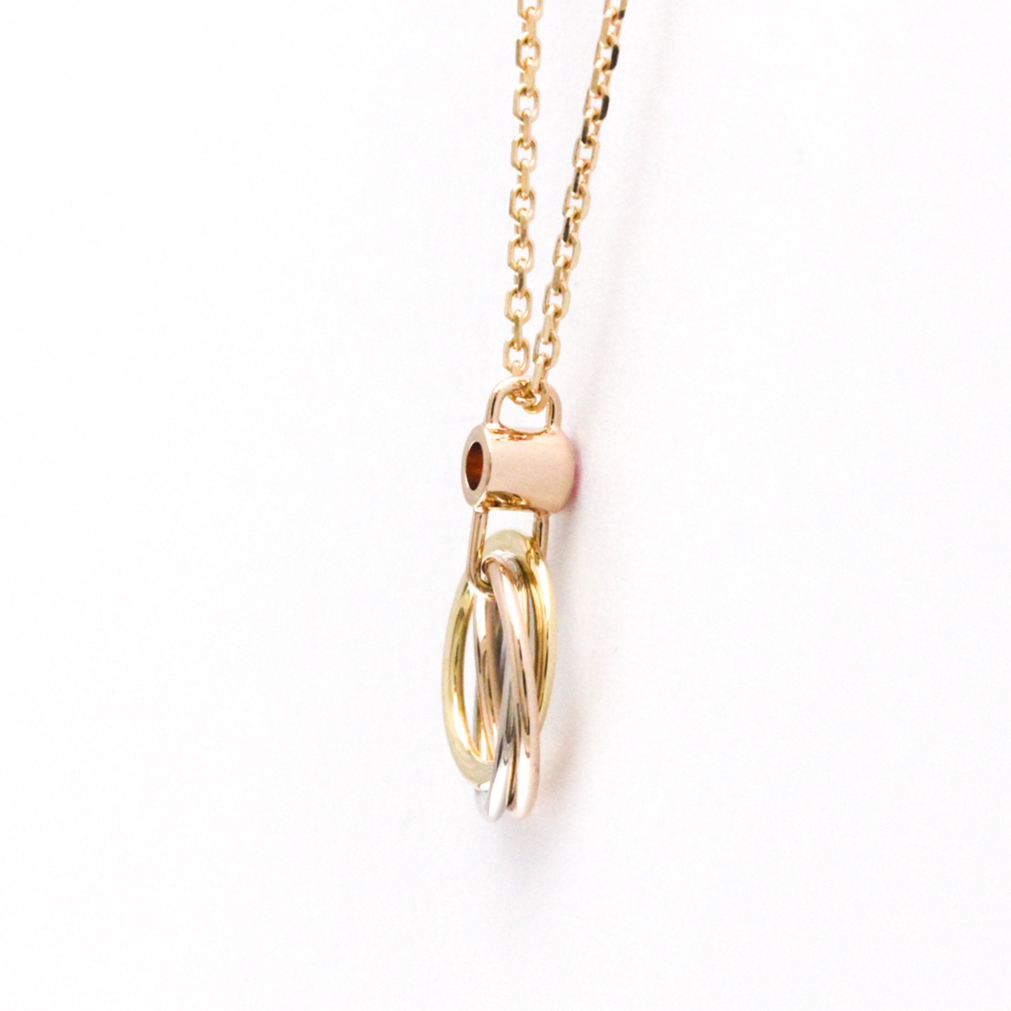 Trinity Pendant Necklace 18K Tricolor Gold