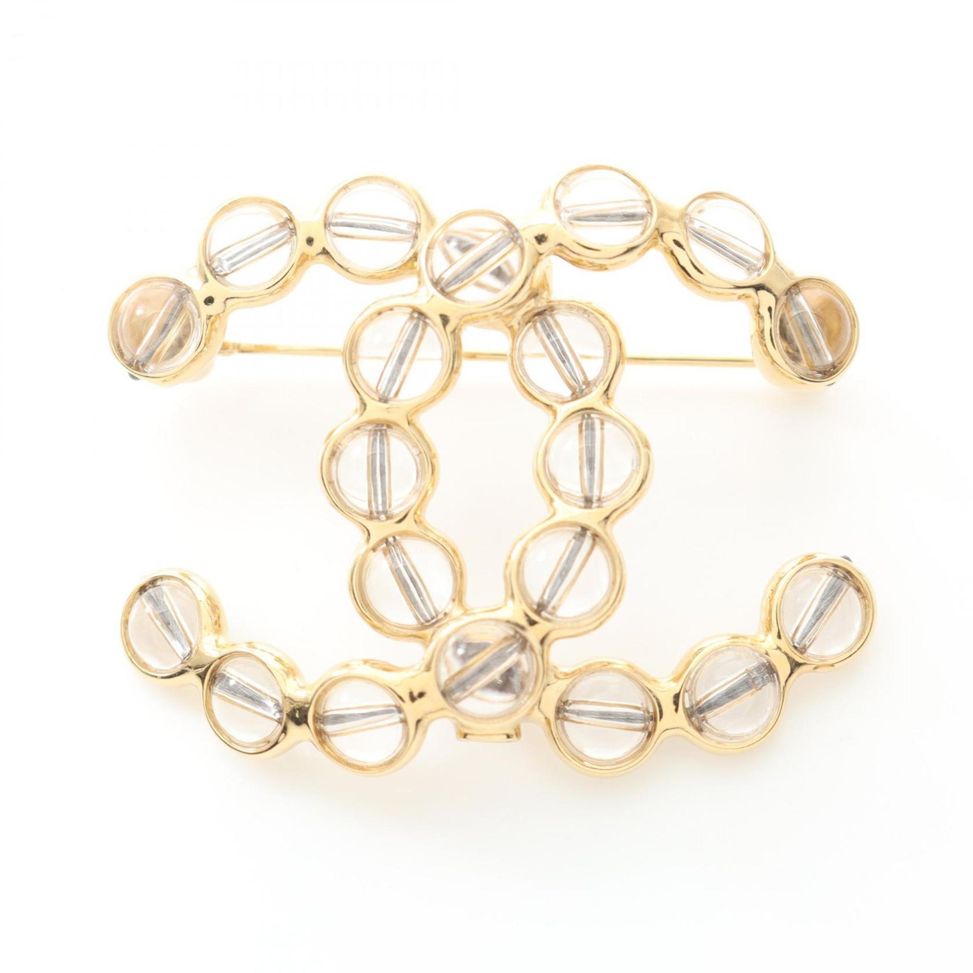 CC Logo Brooch Metal