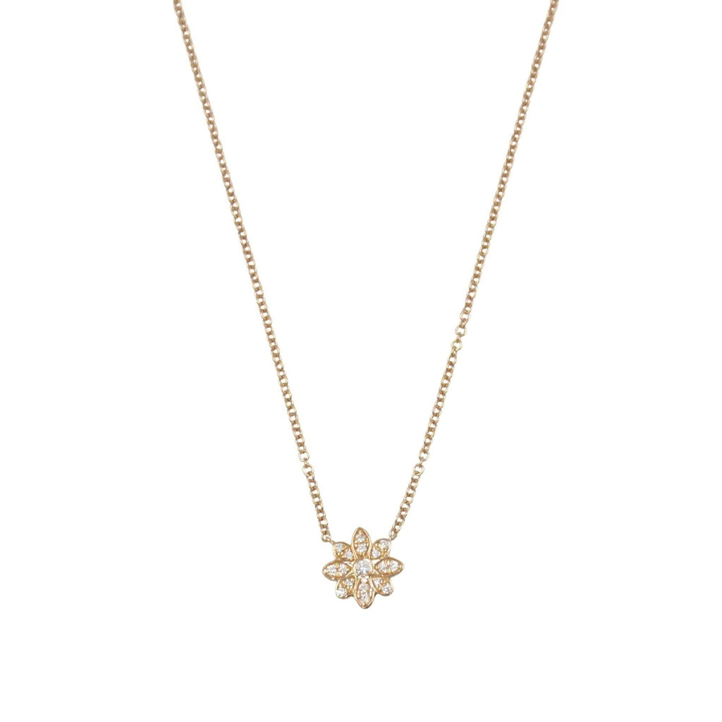 Pendant Necklace Rose Gold with Diamond
