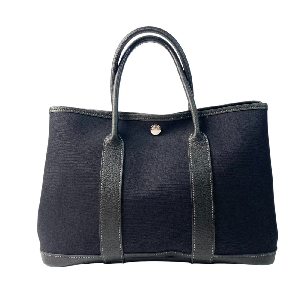 Garden Party Tote Toile and Leather 30