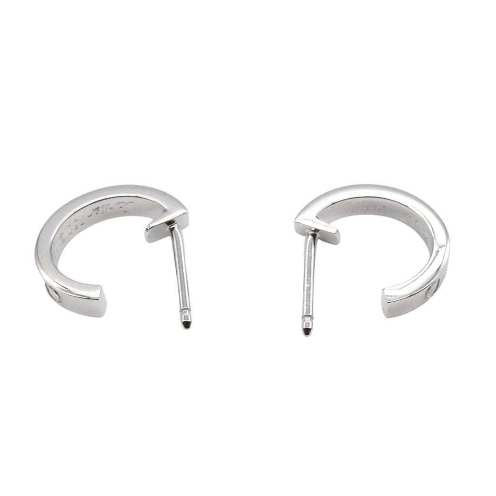 Love Earrings 18K White Gold Small 18K White Gold