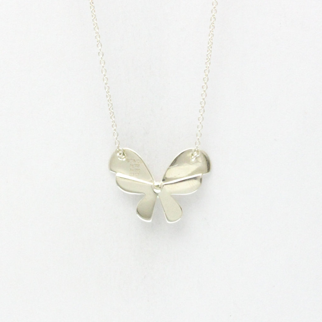 Butterfly Pendant Necklace Sterling Silver