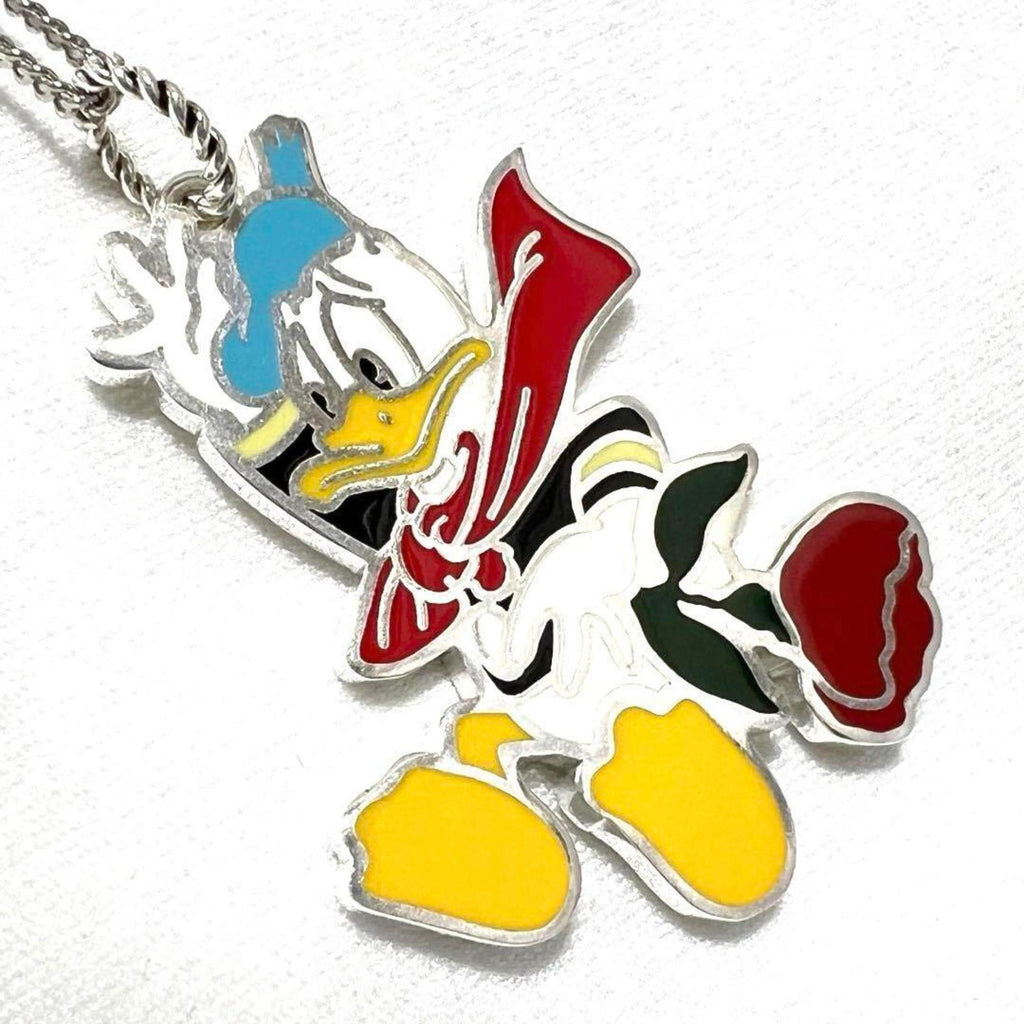 Donald Interlocking Pendant Necklace Sterling Silver