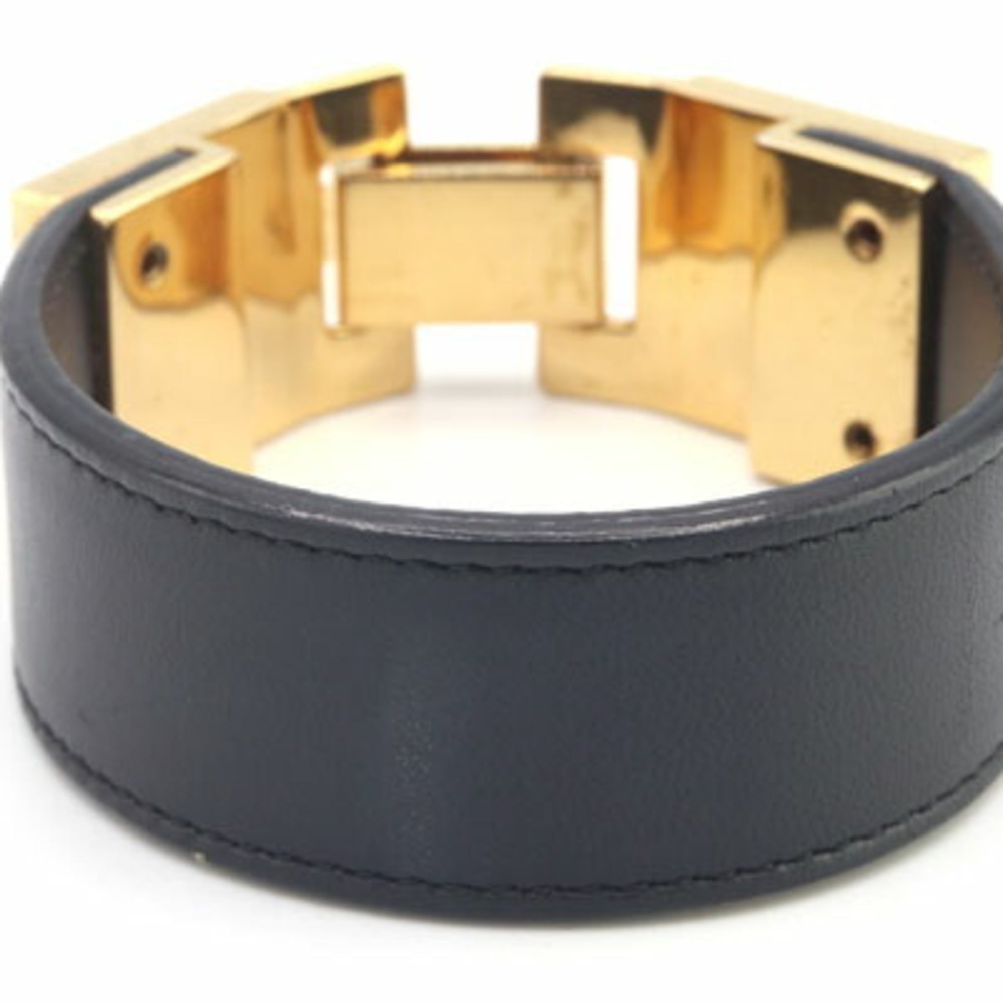 Stud Bracelet Leather and Metal
