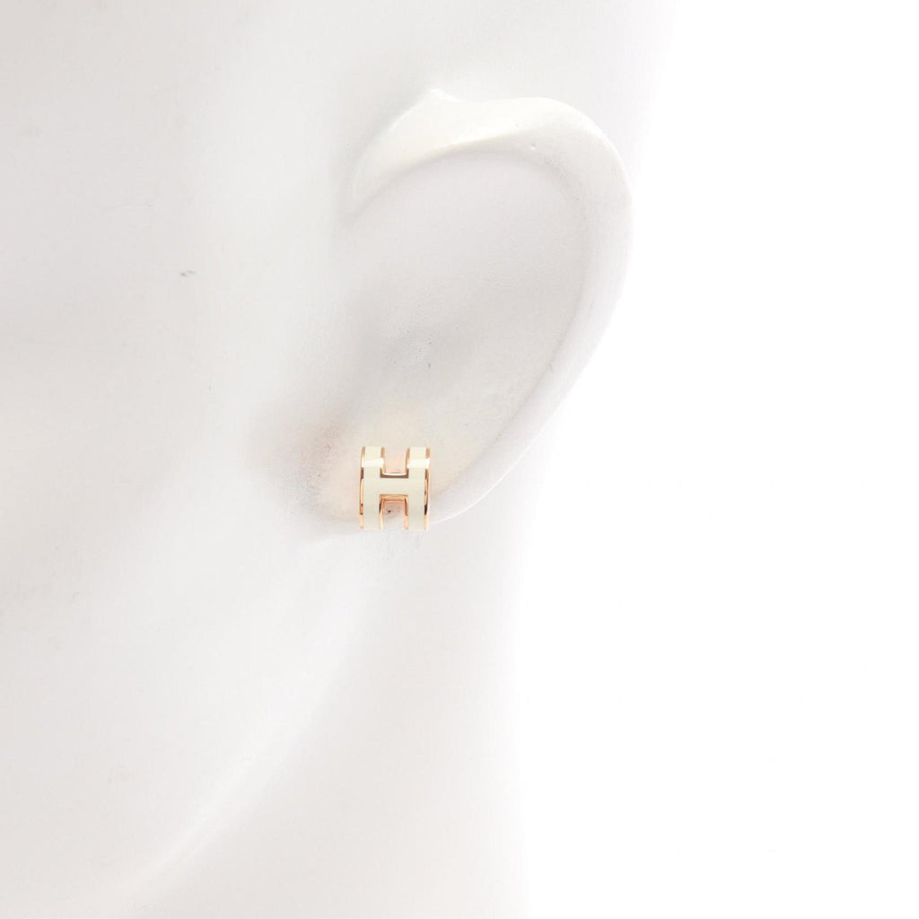 Pop H Earrings Gold-Tone Metal Gold-Tone Metal