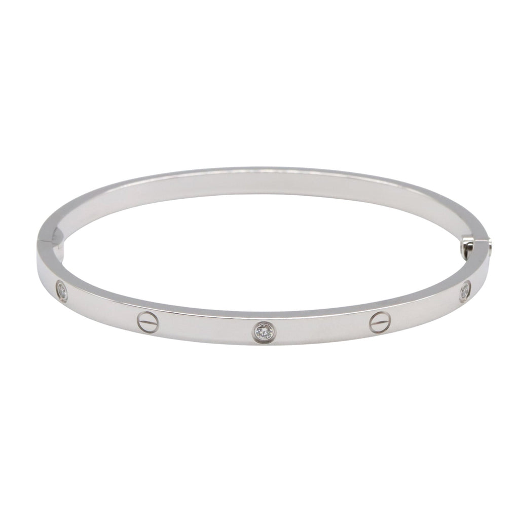 Love Bracelet 18K White Gold With Diamond Small