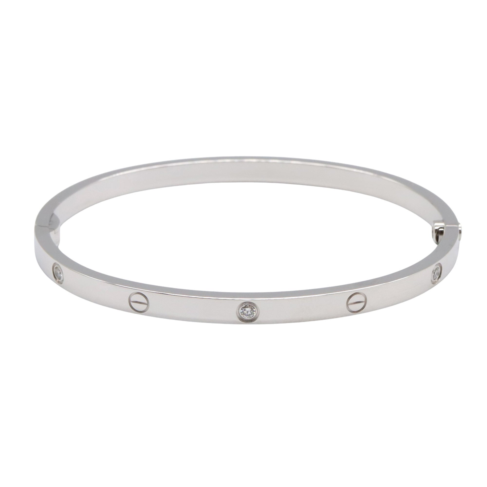 Love Bracelet 18K White Gold With Diamond Small