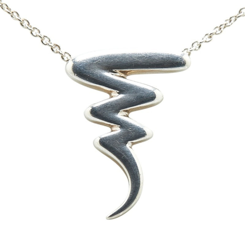 Scribble Pendant Necklace Sterling Silver
