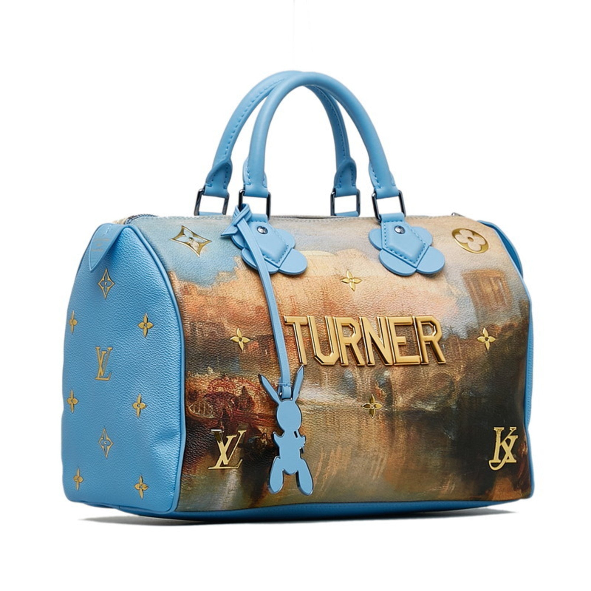 Speedy Handbag Limited Edition Jeff Koons Van Gogh Print Canvas 30