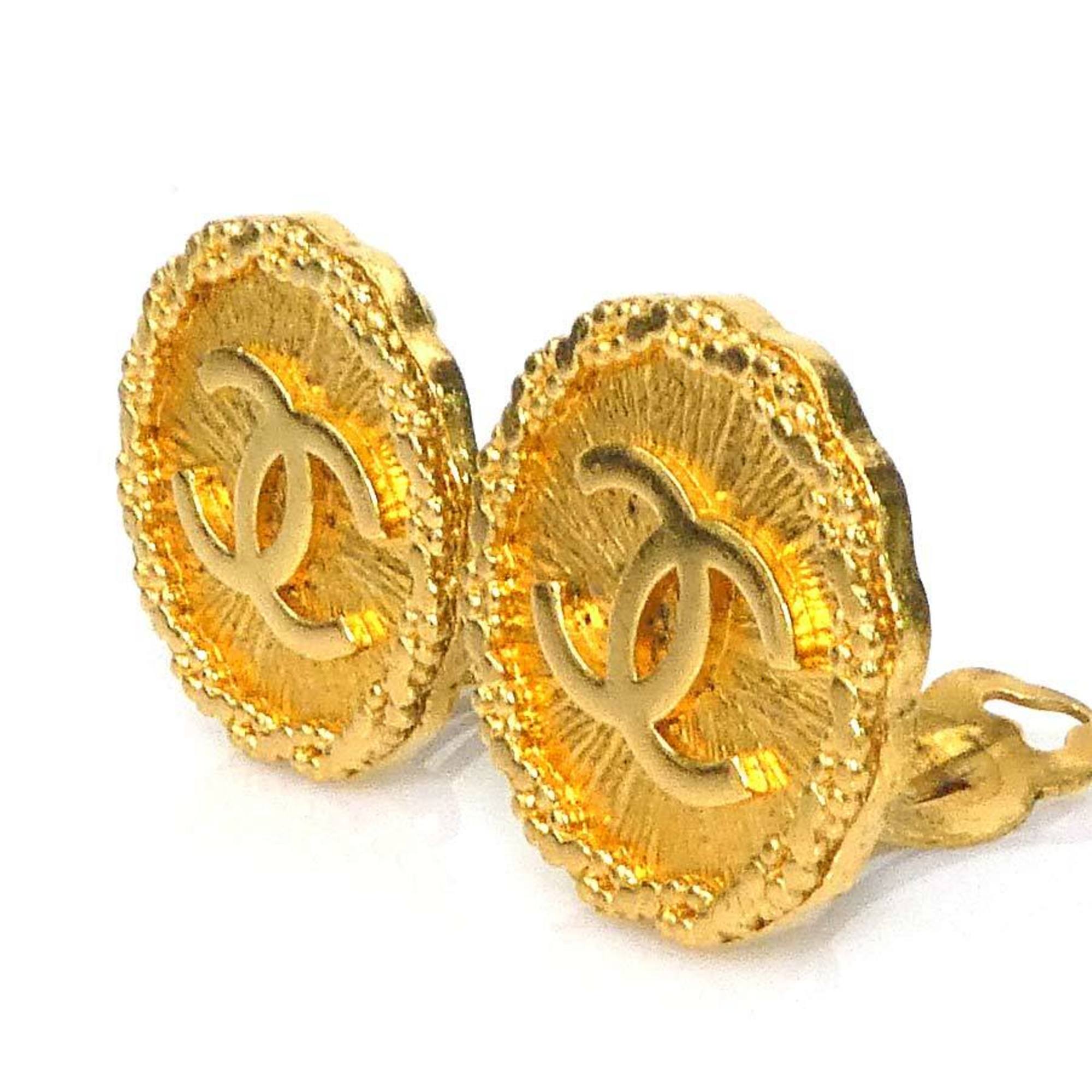 Earrings Gold-Tone Metal