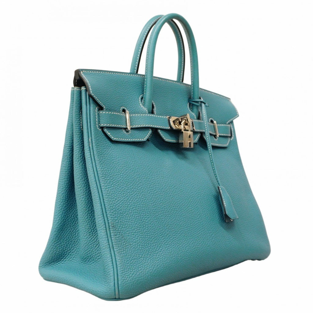 Birkin Handbag Blue Togo with Palladium Hardware 25