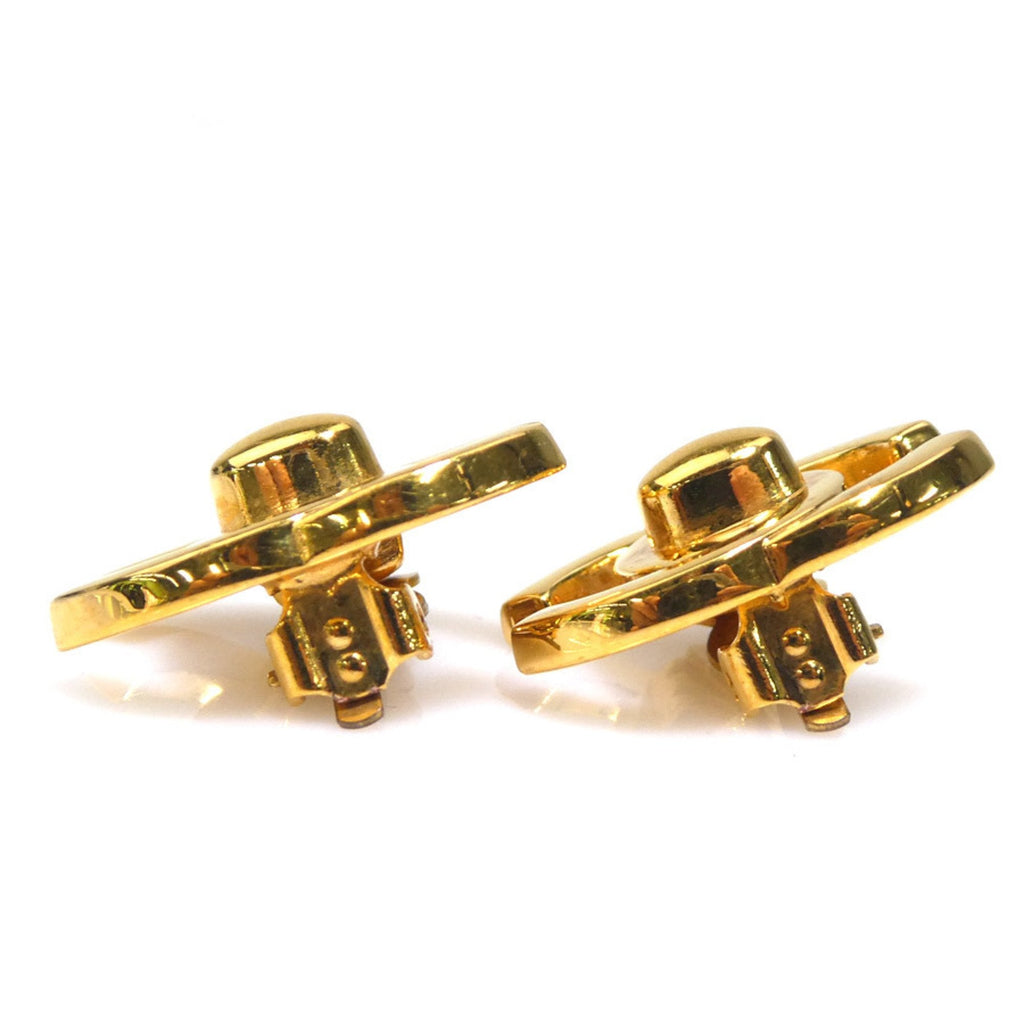 CC Logo Clip-On Earrings Gold-Tone Metal Gold-Tone Metal