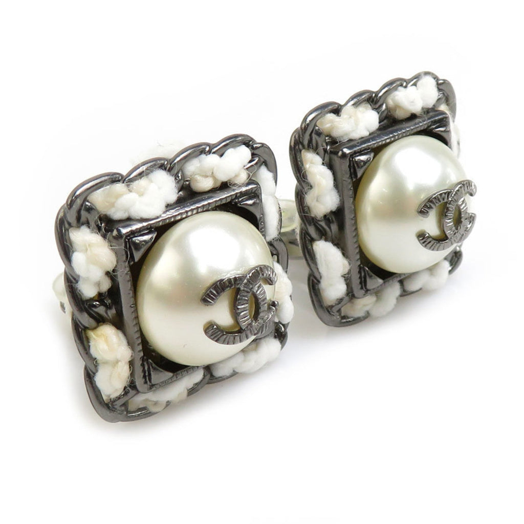 CC Logo Clip-On Earrings Metal
