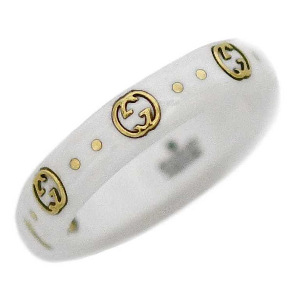 Band Ring Ceramic and 18K Yellow Gold