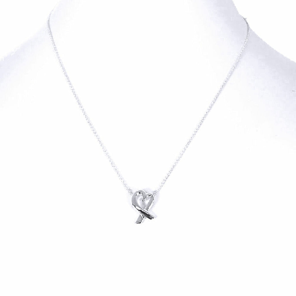 Loving Heart Pendant Necklace Sterling Silver