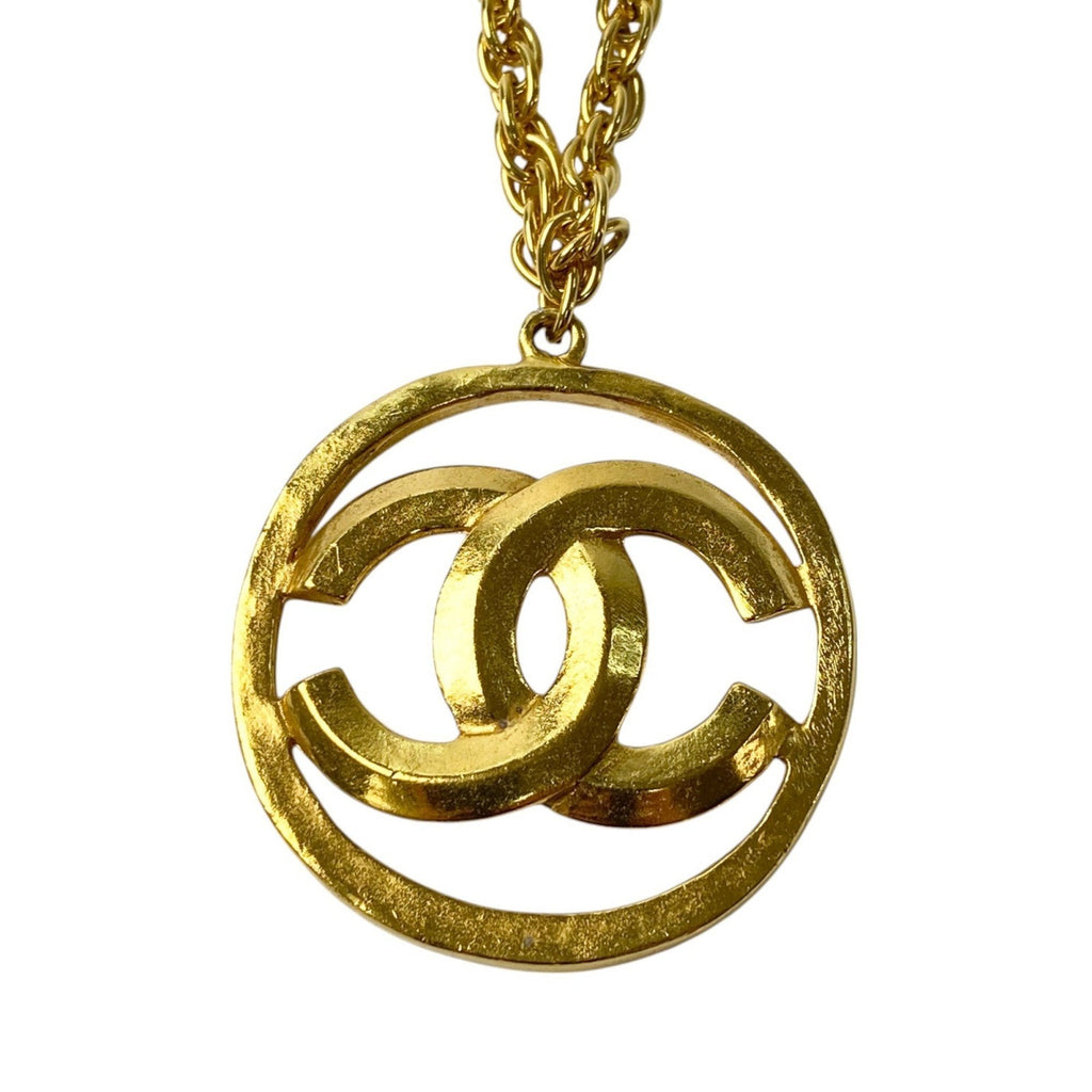 CC Logo Pendant Necklace Metal