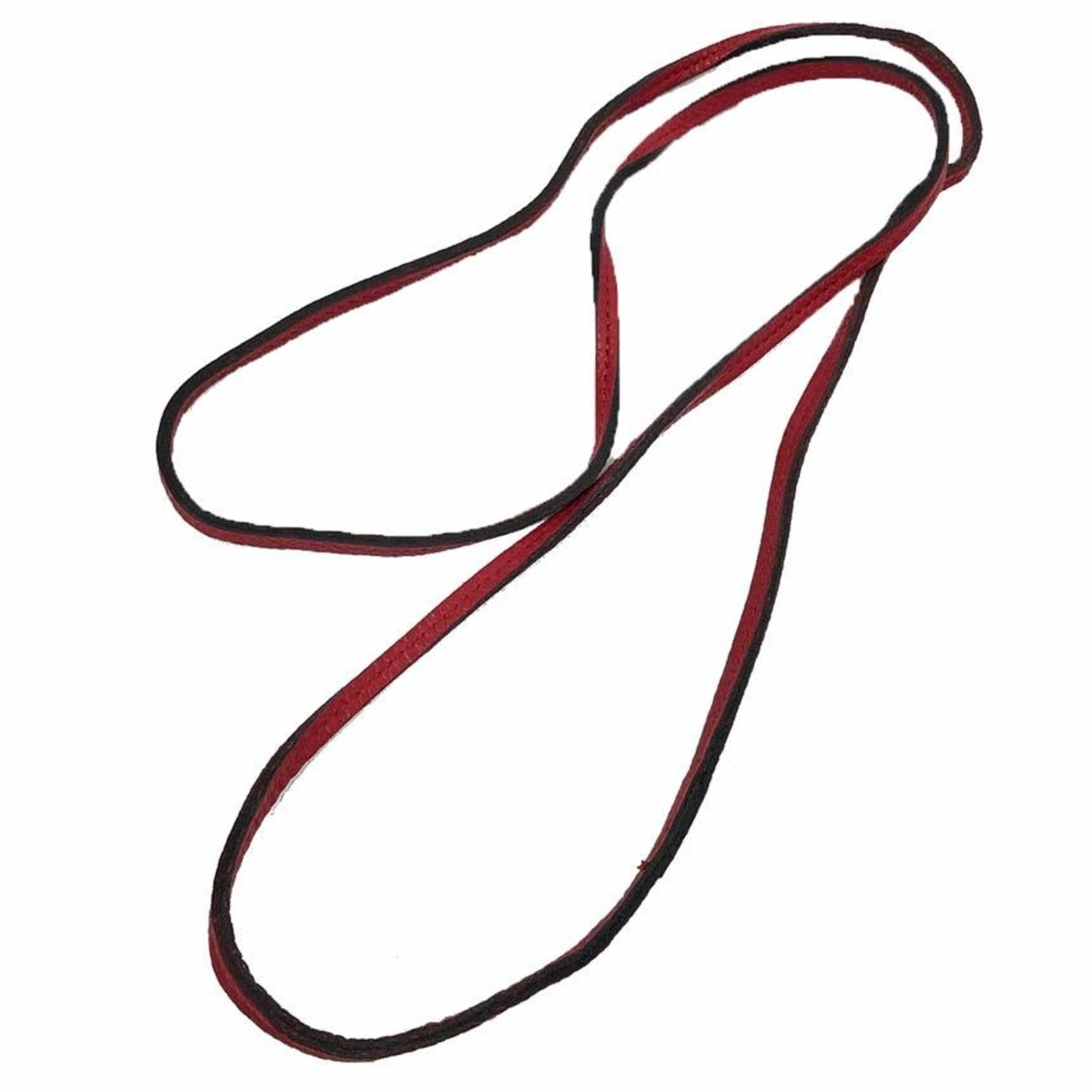 Choker Necklace Leather Cord Red