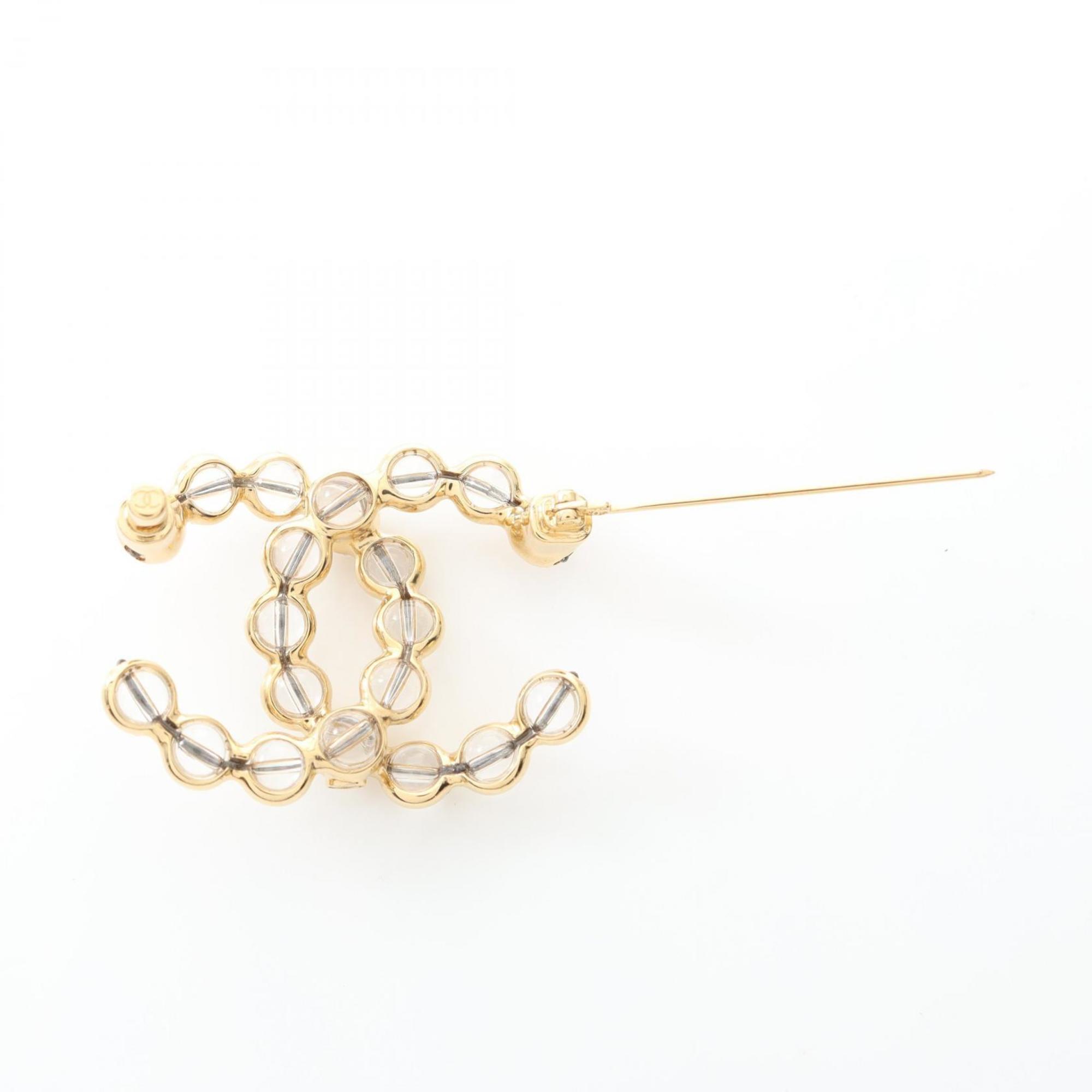 CC Logo Brooch Metal