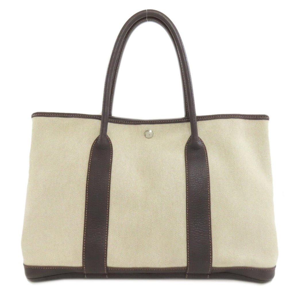 Garden Party Tote Toile and Leather 36