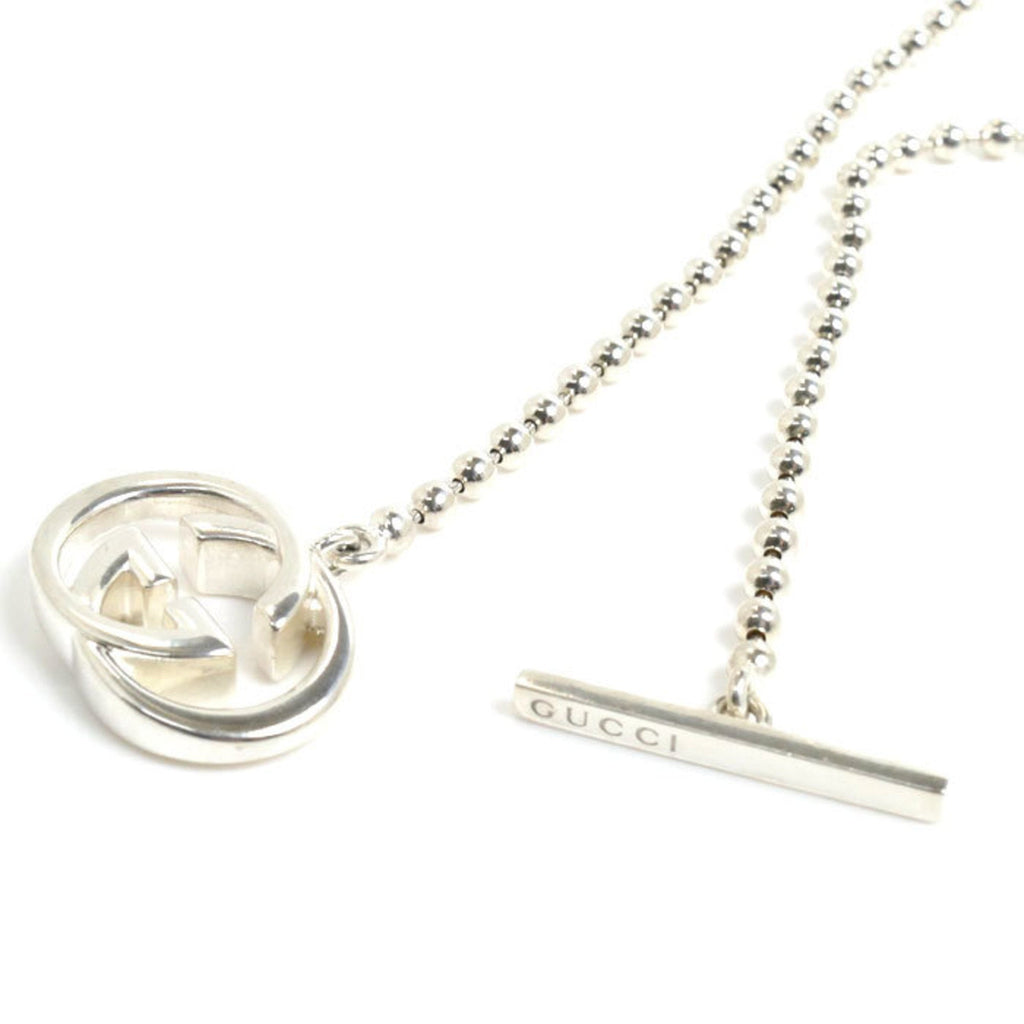 Interlocking G Pendant Necklace Sterling Silver