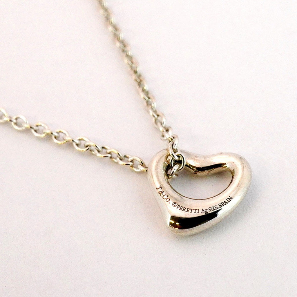 Heart Pendant Necklace Sterling Silver