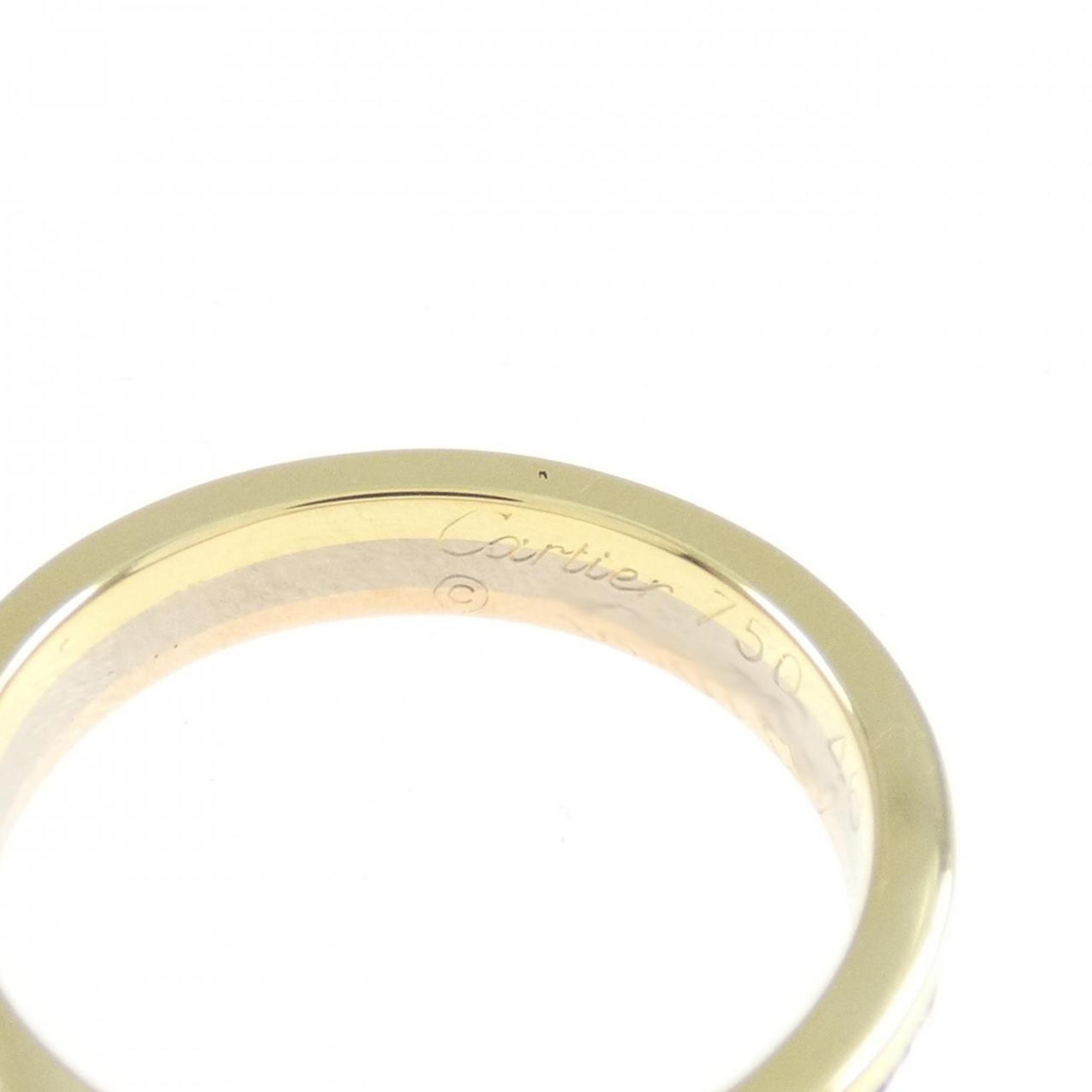 Vendome Louis Cartier Band Ring 18K Tricolor Gold