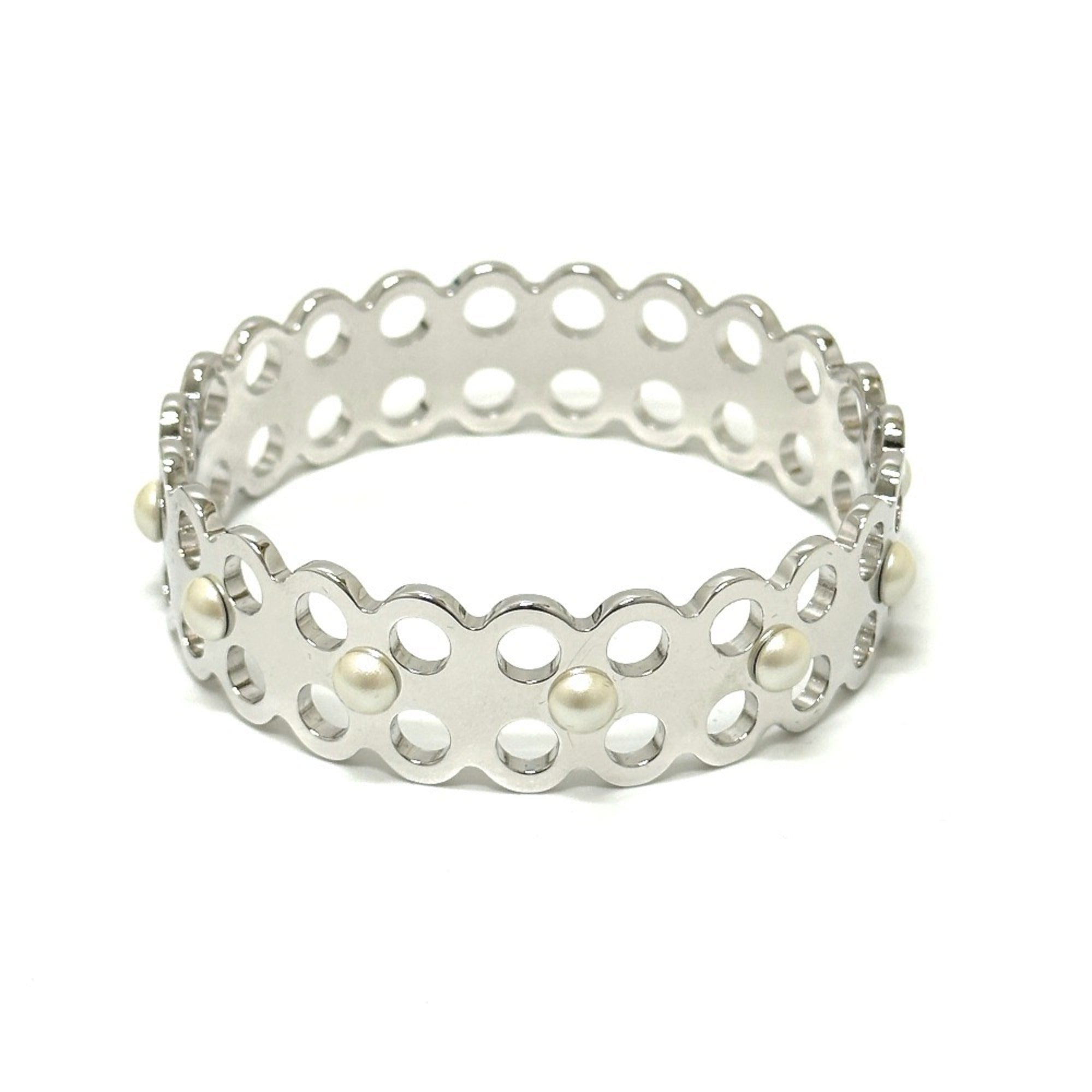 Bangle Bracelet Metal Silver