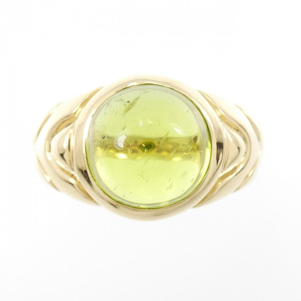 Ring 18K Yellow Gold with Peridot