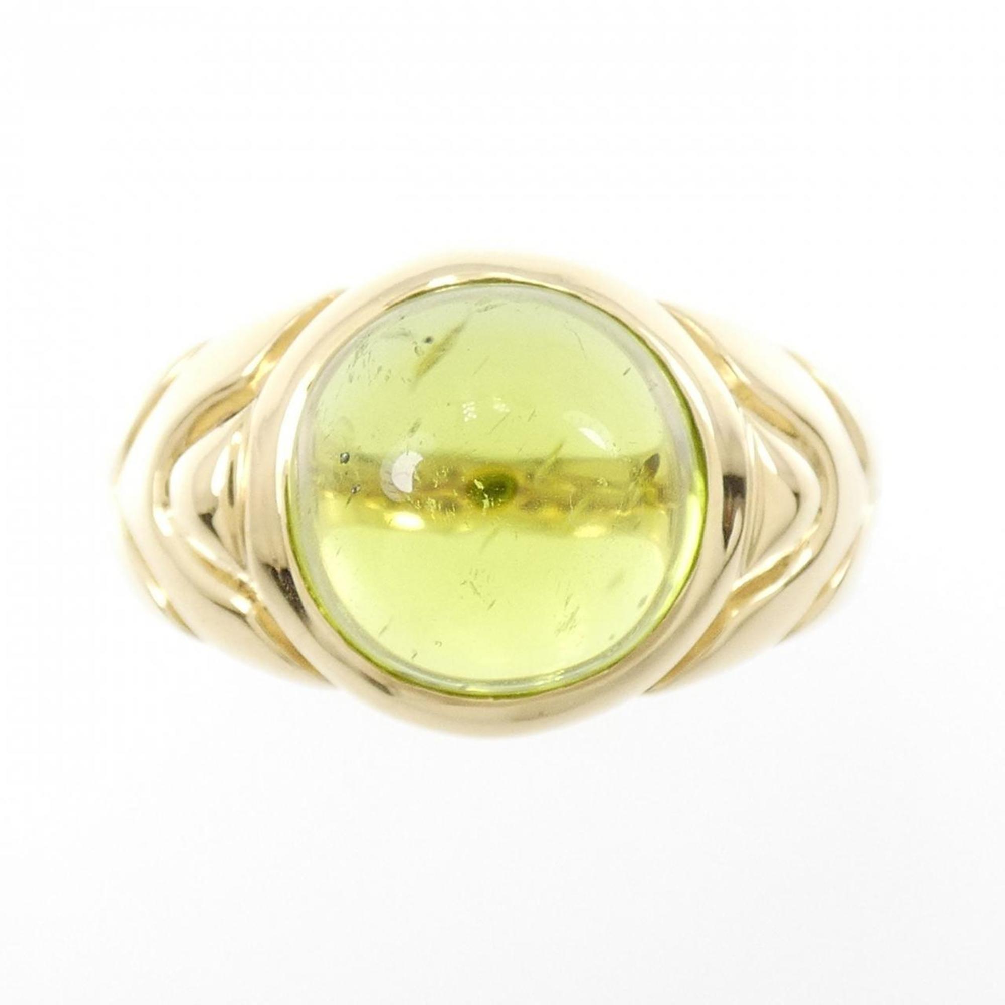 Ring 18K Yellow Gold with Peridot