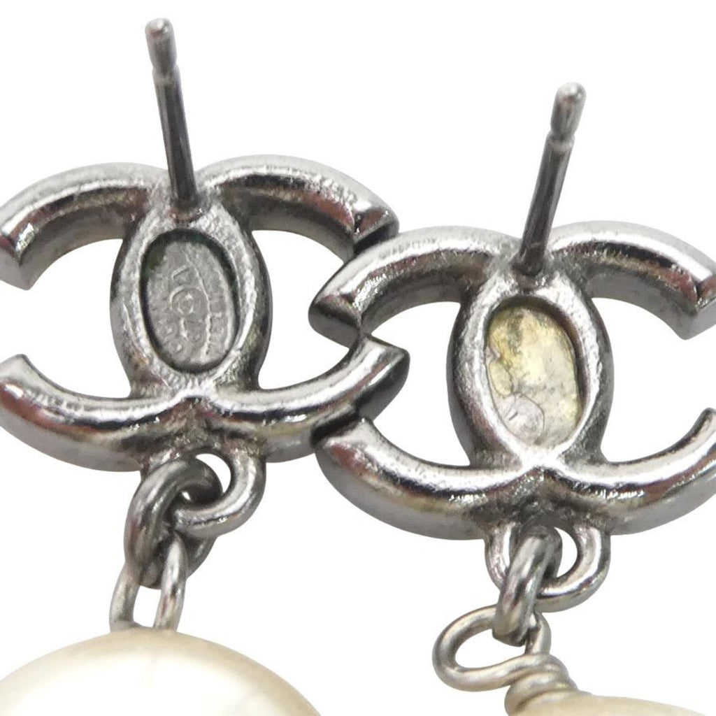 CC Logo Earrings Silver-Tone Metal Silver-Tone Metal