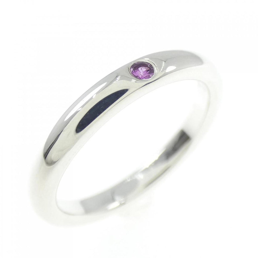 Band Ring Sterling Silver With Sapphire