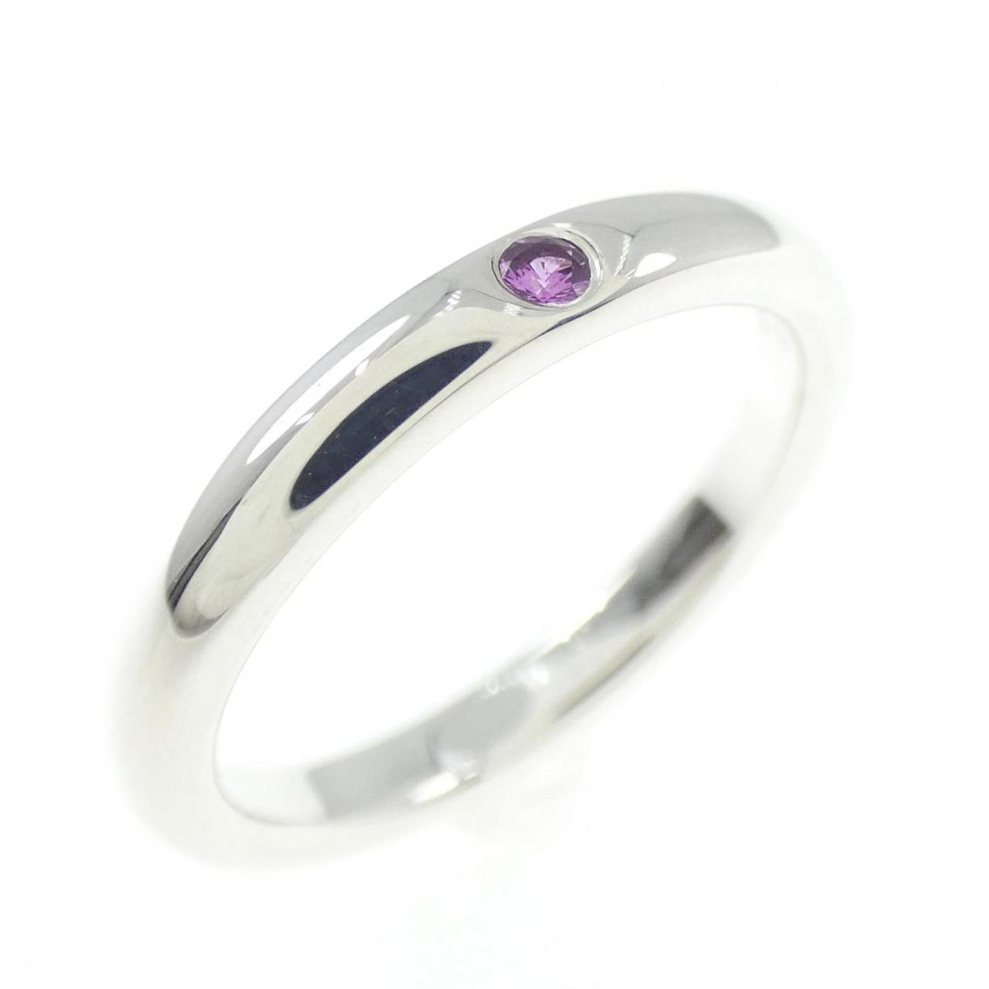 Band Ring Sterling Silver With Sapphire