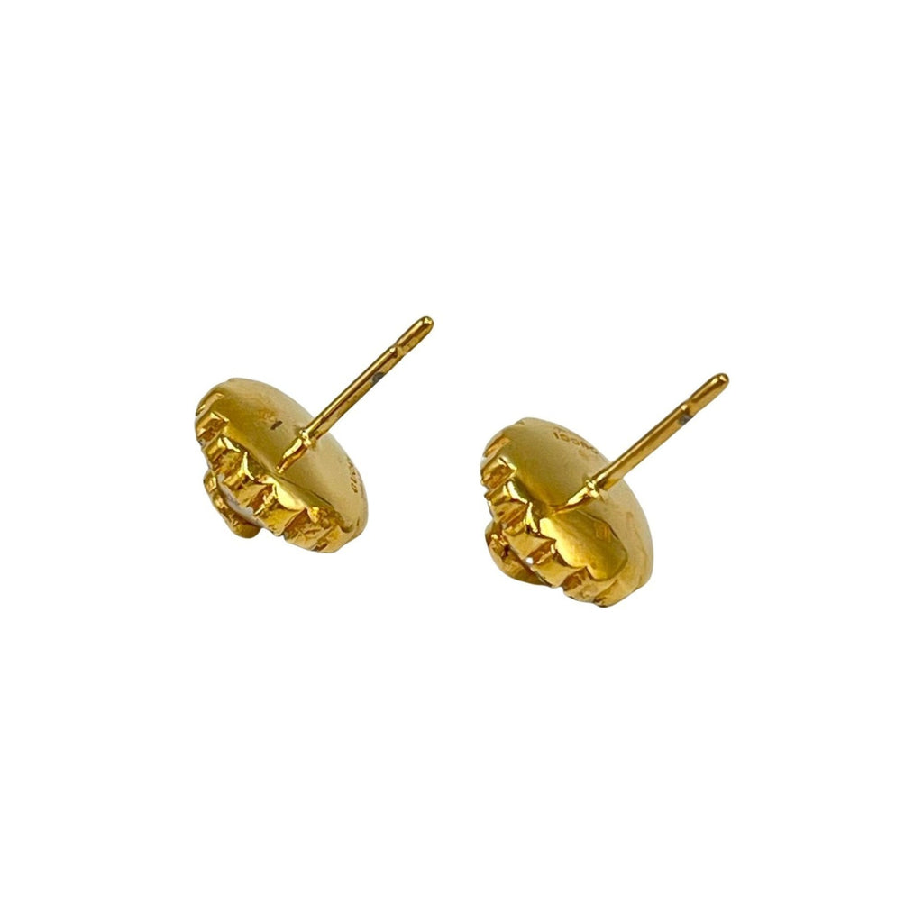 Earrings Gold Metal