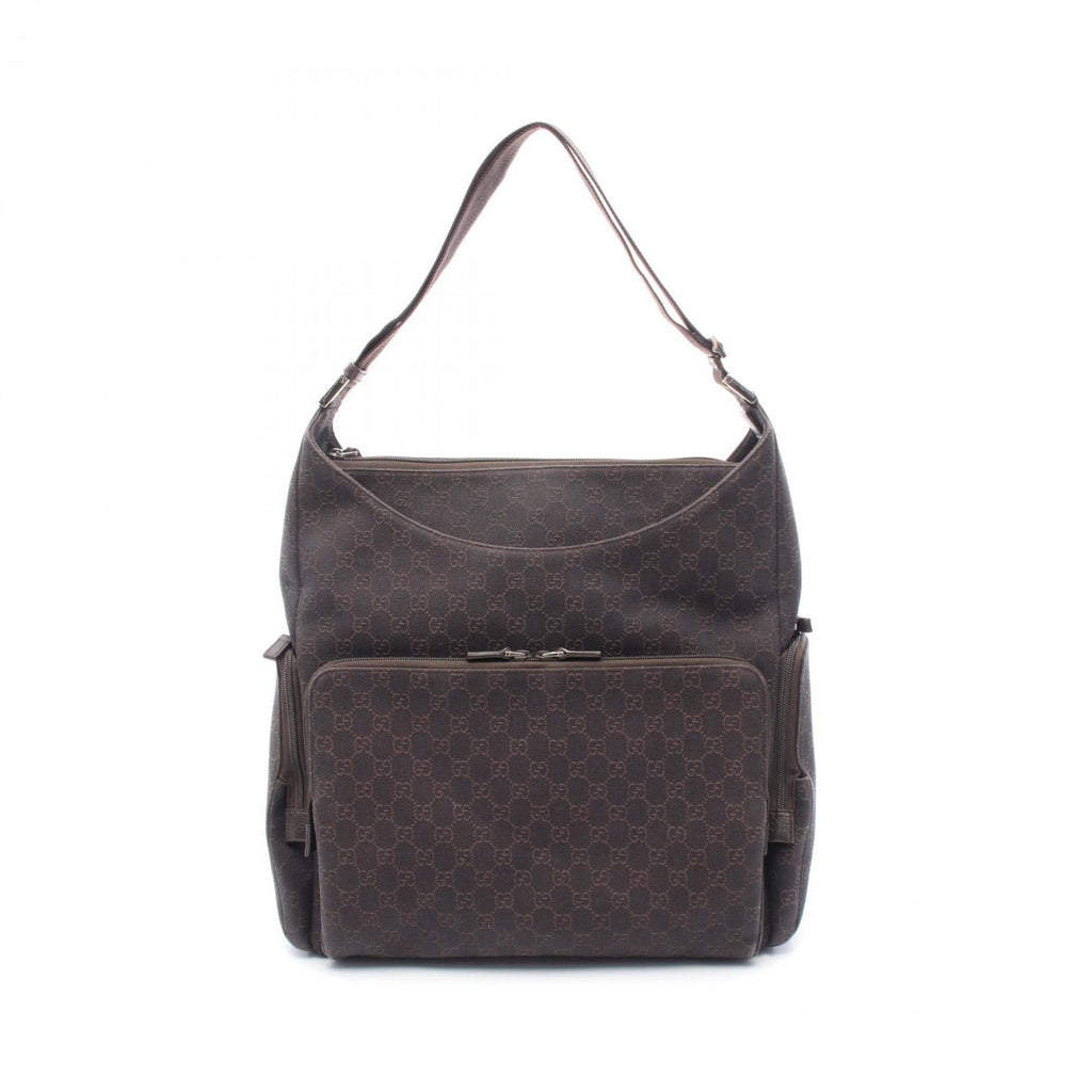 Zip Pocket Backpack GG Coated Canvas Medium