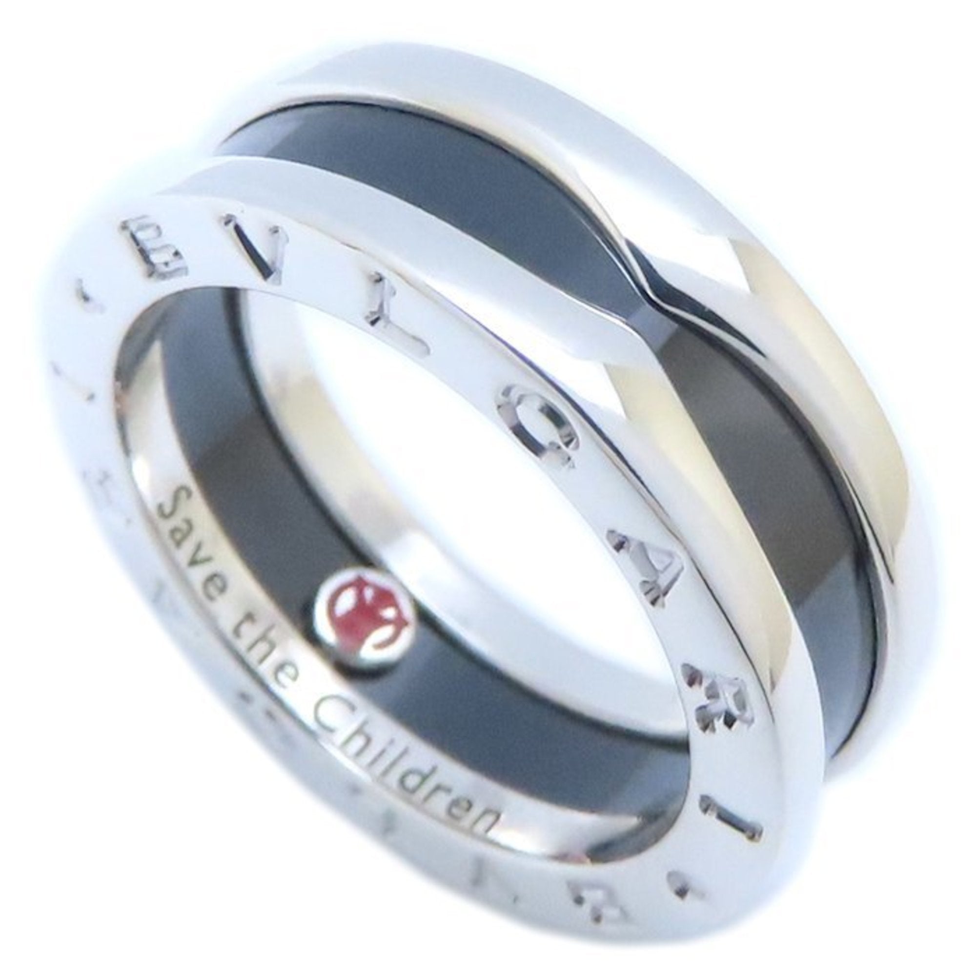 B.Zero1 One Band Ring Sterling Silver and Ceramic
