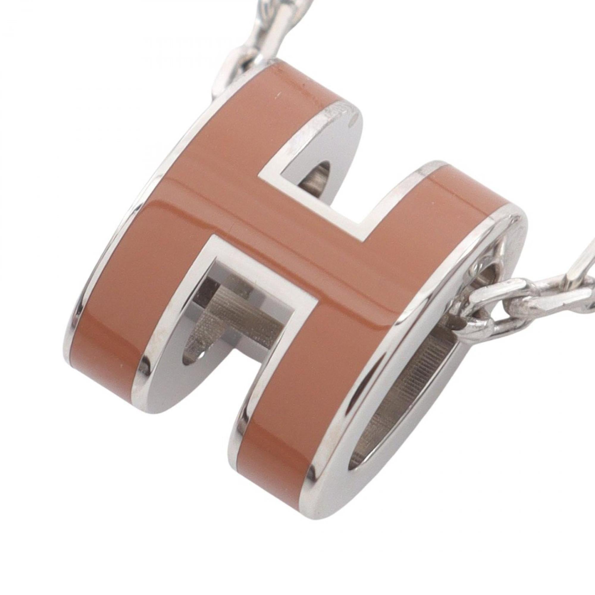 Pop H Pendant Necklace Sterling Silver