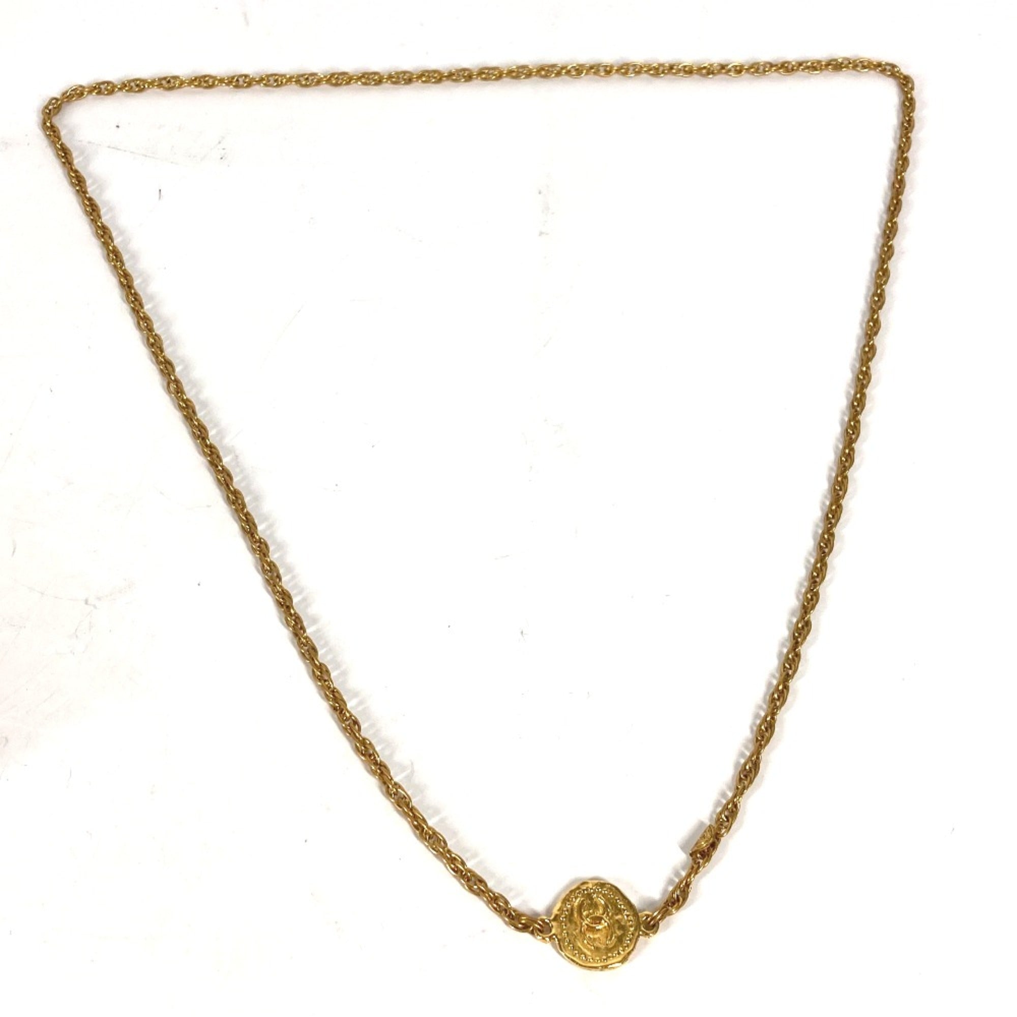 Vintage Long Chain Necklace Gold