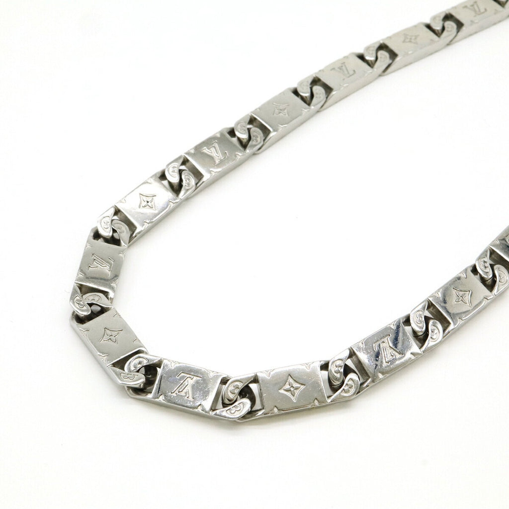Monogram Pendant Necklace Metal